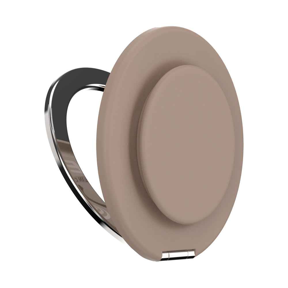 PopSockets MagSafe Kick-Out Grip & Stand| Magnetic Pop-up Phone Grip, Stable Stand, 360° Rotation, for iPhone 17/16/15/14/13/12, Included Adapter Ring for non-MagSafe Phones & Cases - Latte