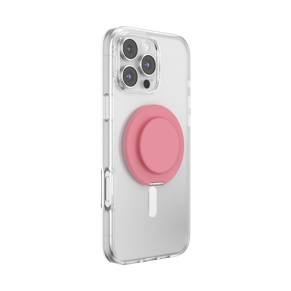 PopSockets MagSafe Kick-Out Grip & Stand| Magnetic Pop-up Phone Grip, Stable Stand, 360° Rotation, for iPhone 17/16/15/14/13/12, Included Adapter Ring for non-MagSafe Phones & Cases - Putty