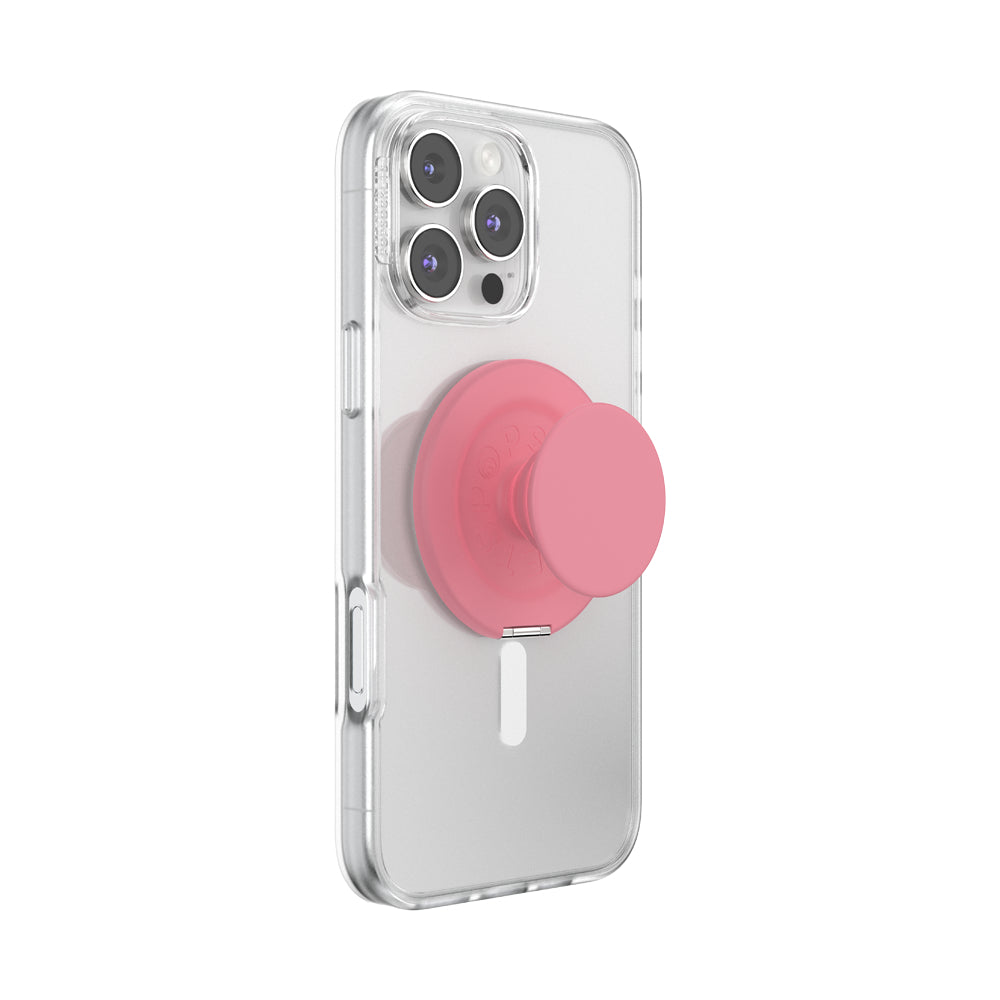 PopSockets MagSafe Kick-Out Grip & Stand| Magnetic Pop-up Phone Grip, Stable Stand, 360° Rotation, for iPhone 17/16/15/14/13/12, Included Adapter Ring for non-MagSafe Phones & Cases - Putty