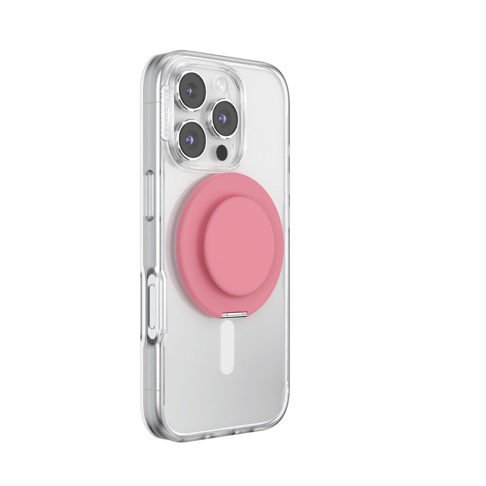 PopSockets MagSafe Kick-Out Grip & Stand| Magnetic Pop-up Phone Grip, Stable Stand, 360° Rotation, for iPhone 17/16/15/14/13/12, Included Adapter Ring for non-MagSafe Phones & Cases - Putty