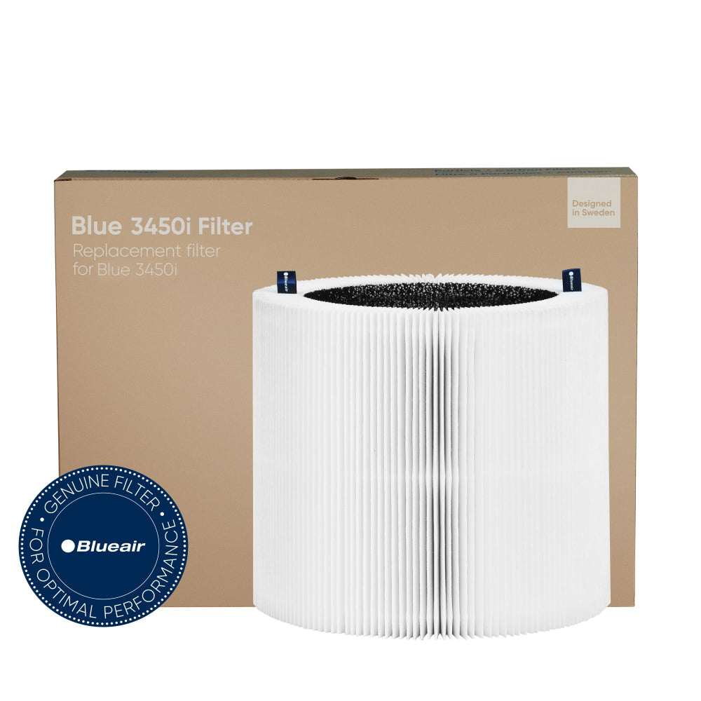 BLUEAIR Blue Max 3450i Particle + Carbon Filter| Replacement Filter for Blue Max 3450i, Removes 99.97% of Airborne Particles, Odor, Smoke, Easy Replacement, 6-12 months of use - White - 1pc