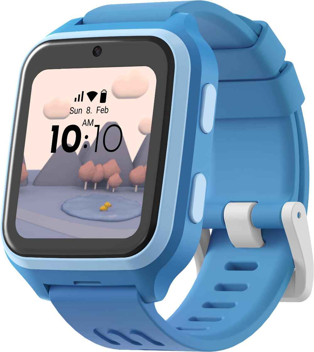 myFirst Fone M1 Kids Smartwatch | Requires NanoSIM Card,4G Global Connectivity with local ISP, AMOLED Display, GPS Tracking, 2-Way Video and Voice Calls, for Kids 4-12 Years Old, Steel Blue