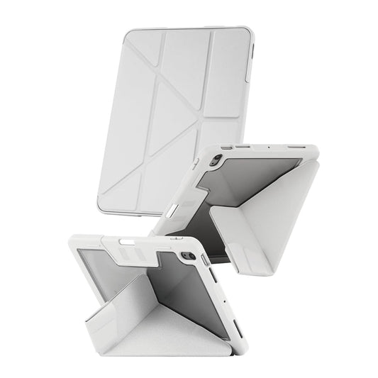 PanzerGlass Protective Case for iPad Air 11" M3/M2 (2025/2024)|Slim Lightweight Drop Proof Y Fold Folio Case, 360° Protection, Landscape/Portrait Mode w/ Pencil Holder - Light Grey