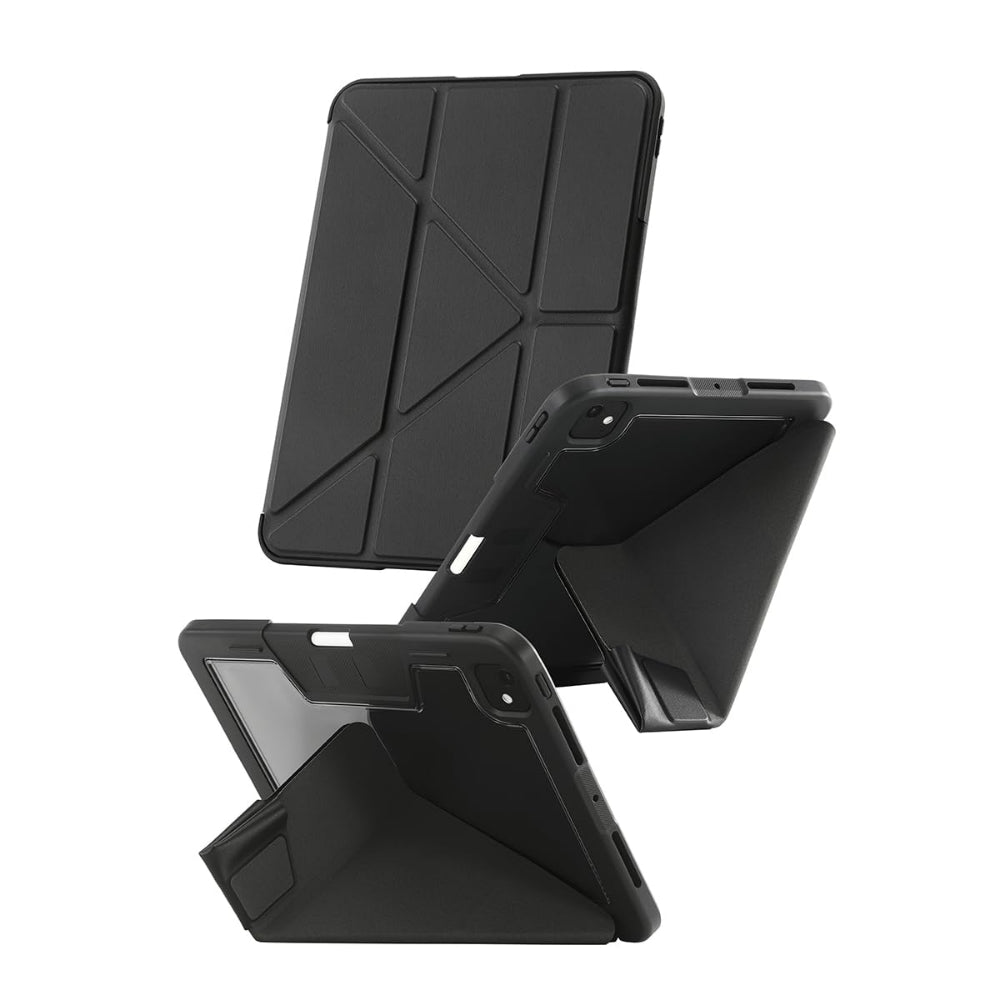 PanzerGlass Protective Case for iPad Pro 11" M4|Slim Lightweight Drop Proof Y Fold Folio Case, 360° Protection, Landscape/Portrait Mode w/ Pencil Holder, For Professionals - Black