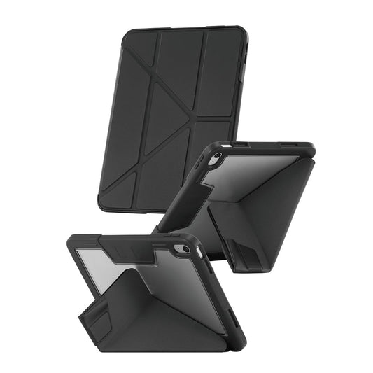 PanzerGlass Protective Case for iPad 11" A16 (2025)|Slim Lightweight Drop Proof Y Fold Folio Case, 360° Protection, Landscape/Portrait Mode w/ Pencil Holder, for Students & Professionals - Black
