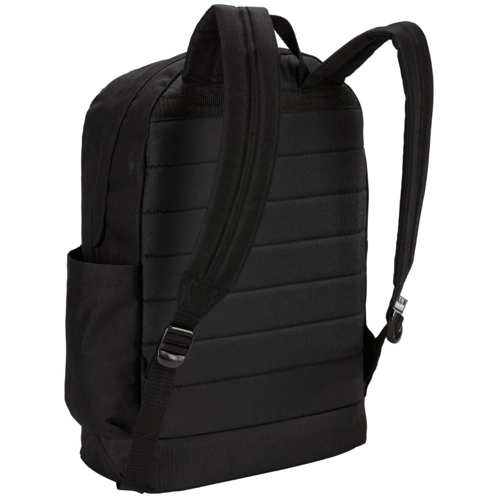 Case Logic Commence Recycled Backpack 24L, Fits Laptop up to 16 Inch, Tablet & School Gear, Padded Back Panel, Water Bottle Pocket, for Students and Professionals, Black
