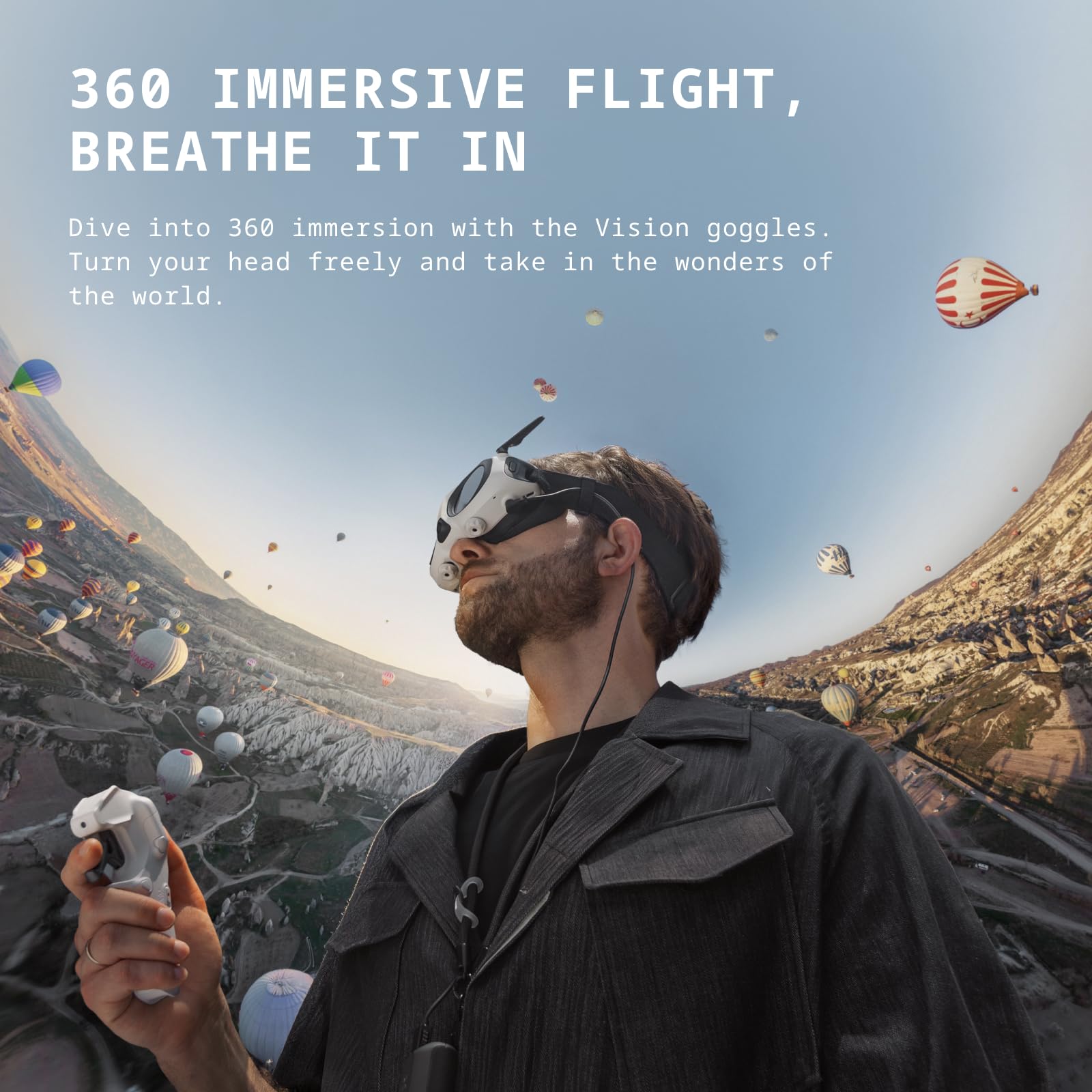 Antigravity A1 Infinity Bundle | Immersive 8K 360 Video Capture, FPV Vision Goggles, Grip Motion Controller, 3 High-Capacity Batteries, Sub 250g, Invisible Drone