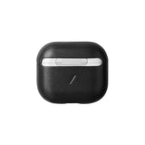جراب جلدي كلاسيكي من ناتيف يونيون لسماعات AirPods 2021، أسود