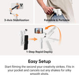 Insta360 Flow 2 Pro Gimbal — AI Tracker Bundle (Summit White)
