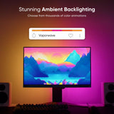 Nanoleaf PC Screen Mirror Lightstrip 2.5m, USB-C Monitor Backlight for Up to 32", Real-Time Screen Mirroring & Music Sync, 16M+ Colors, 75 RGBIC Zones, App Control, Mac & Windows Compatible