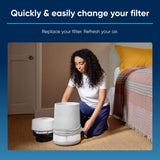 BLUEAIR Blue Max 3450i Particle + Carbon Filter| Replacement Filter for Blue Max 3450i, Removes 99.97% of Airborne Particles, Odor, Smoke, Easy Replacement, 6-12 months of use - White - 1pc