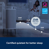 BLUEAIR DustMagnet 5240i| Most Powerful Dust Cleaner, Dual Inlet/Outlet, 3-Stage Filtration, Collects Dust, Gas, Pet Hair, VOCs, Table-Top Design,for Home/Office – Up to 255 sqf Room size - White Grey