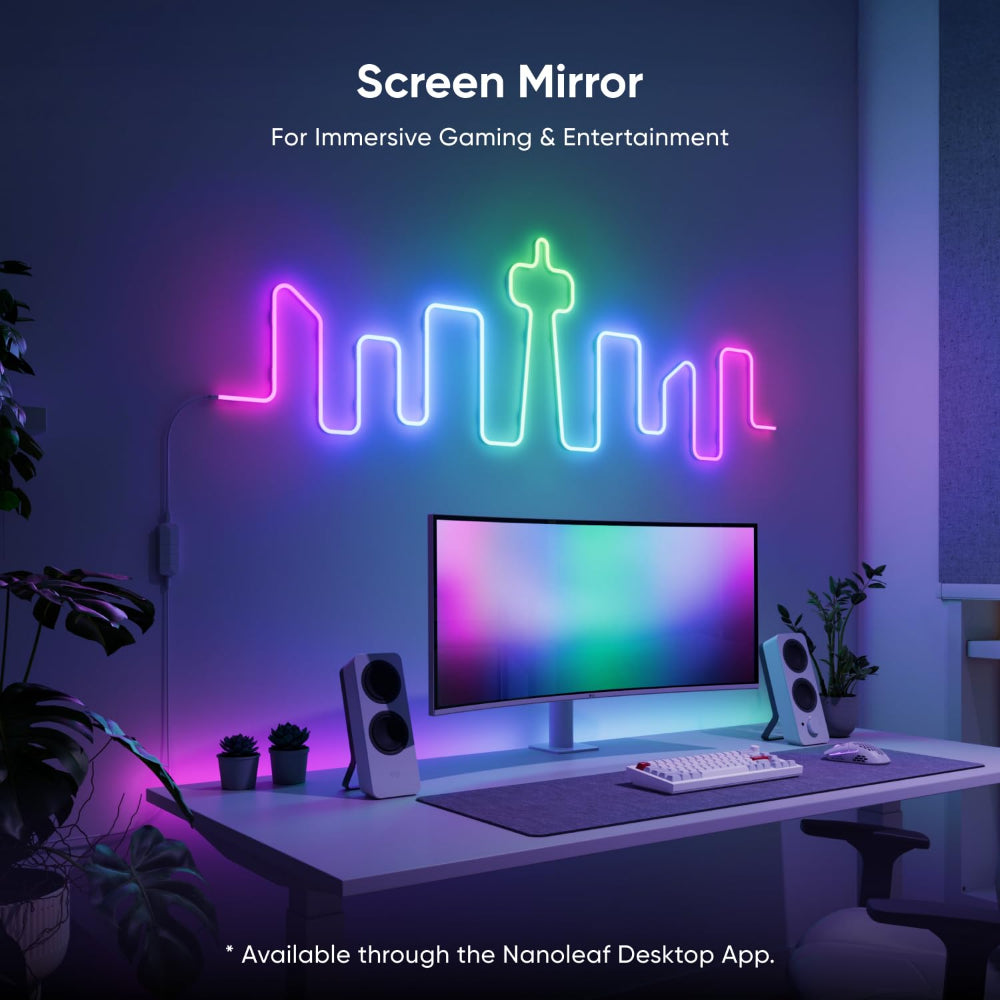 Nanoleaf Matter Smart Multicolor Rope Light (5m)| RGB LED Rope Light, 16M+ Colors, Matter/Wi-Fi/Bluetooth, App & Voice Control w/ Alexa/Google/Apple Home, Indoor Flexible Mood Lighting, Easy Install