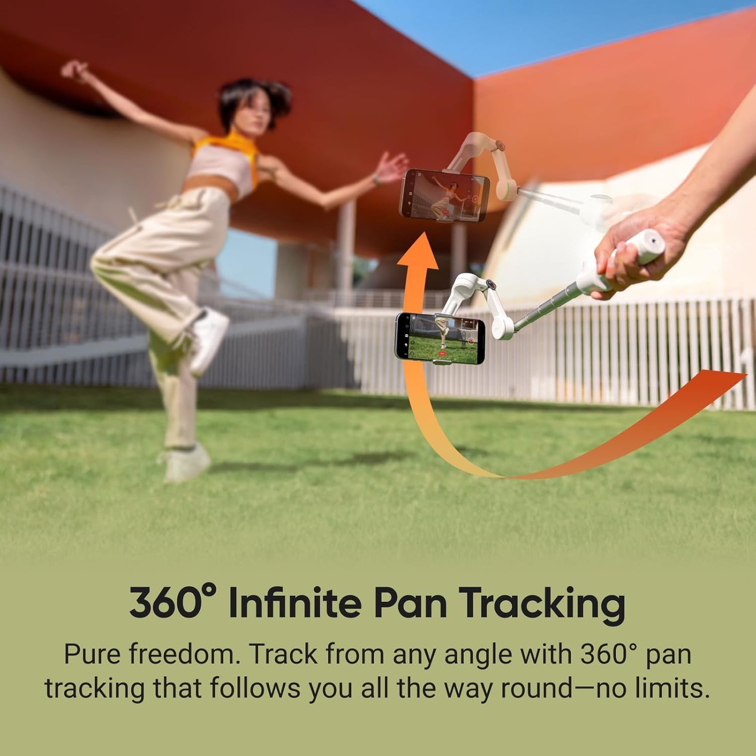 Insta360 Flow 2 Pro Gimbal — AI Tracker Bundle (Summit White)