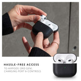جراب جلدي كلاسيكي من ناتيف يونيون لسماعات AirPods 2021، أسود