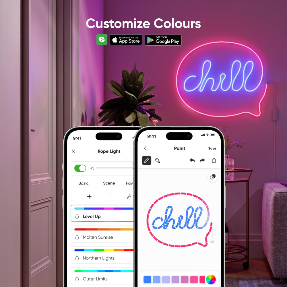Nanoleaf Matter Smart Multicolor Rope Light (5m)| RGB LED Rope Light, 16M+ Colors, Matter/Wi-Fi/Bluetooth, App & Voice Control w/ Alexa/Google/Apple Home, Indoor Flexible Mood Lighting, Easy Install