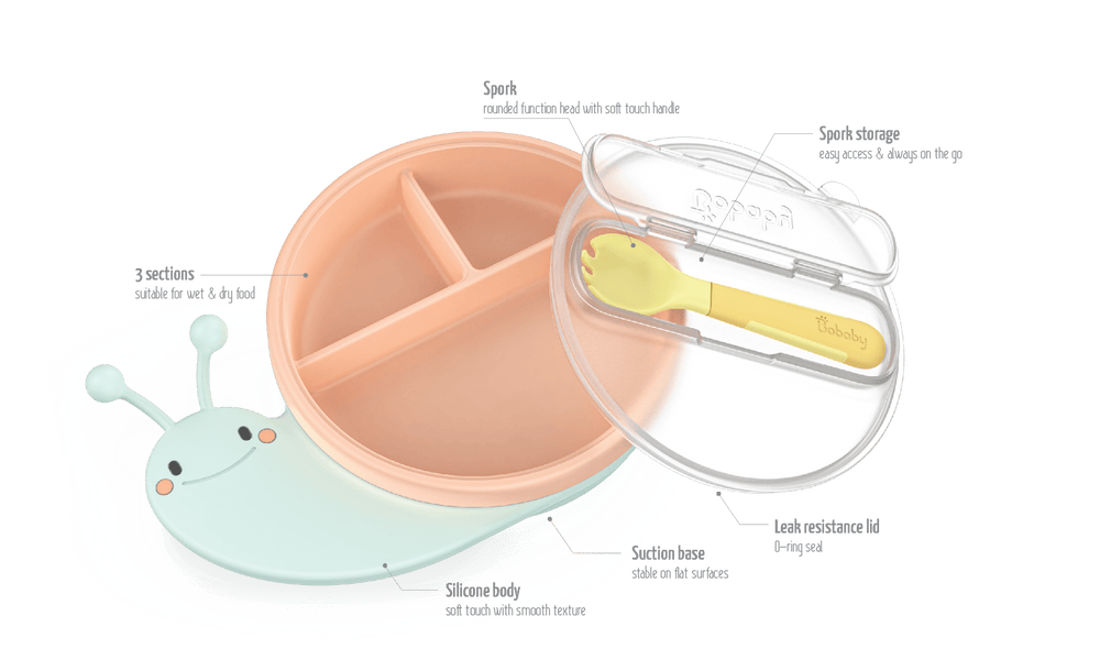 BoBaby Meal Buddies Snail product details and features