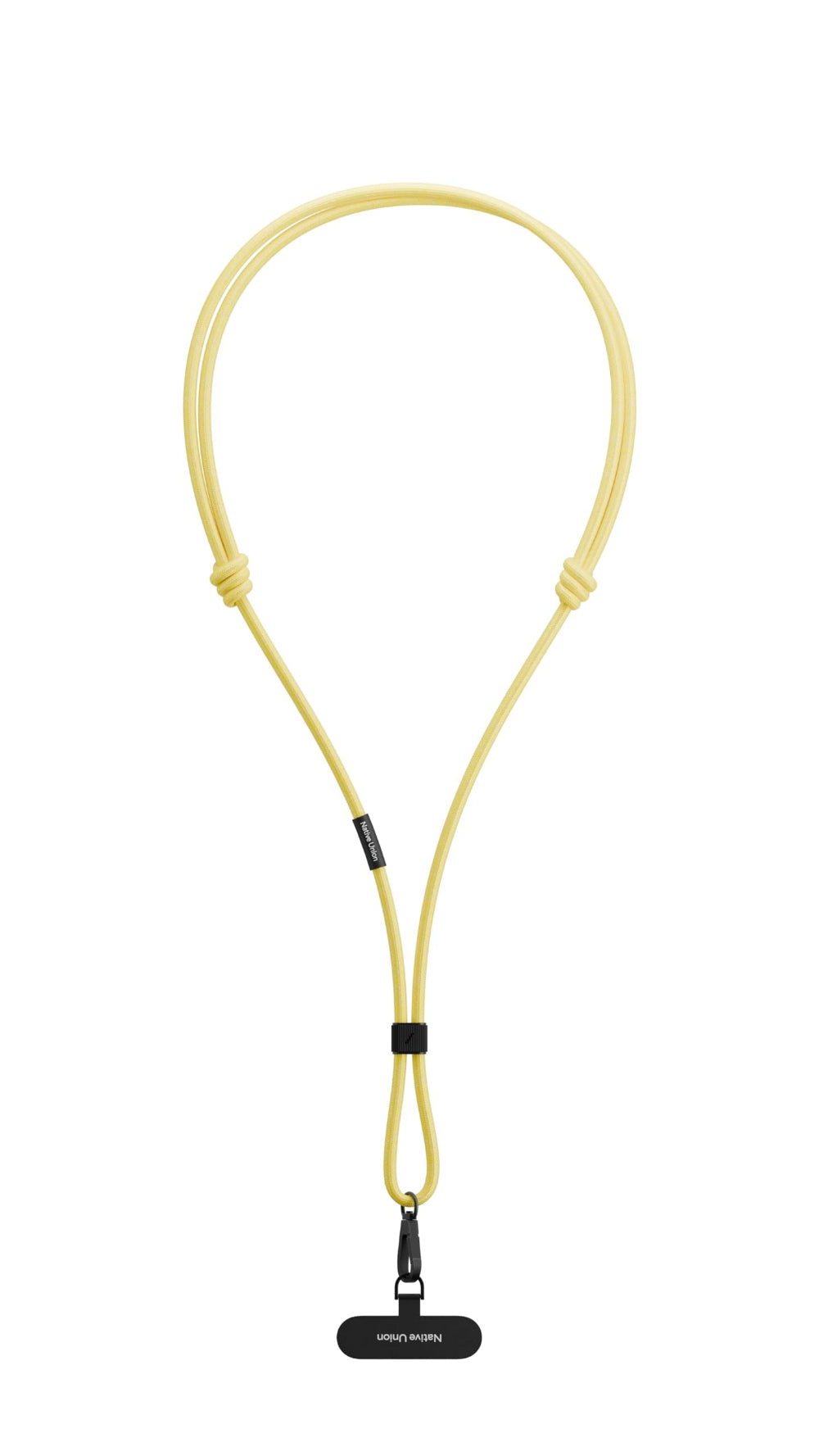 Native Union CITY Sling| Universal Crossbody Strap, for City Travel & Daily Use, Safe & Stylish, Compatible w/ Android & iPhone Cases, AirPods Pro, Adjustable 0.7 meter loop strap - Lemon