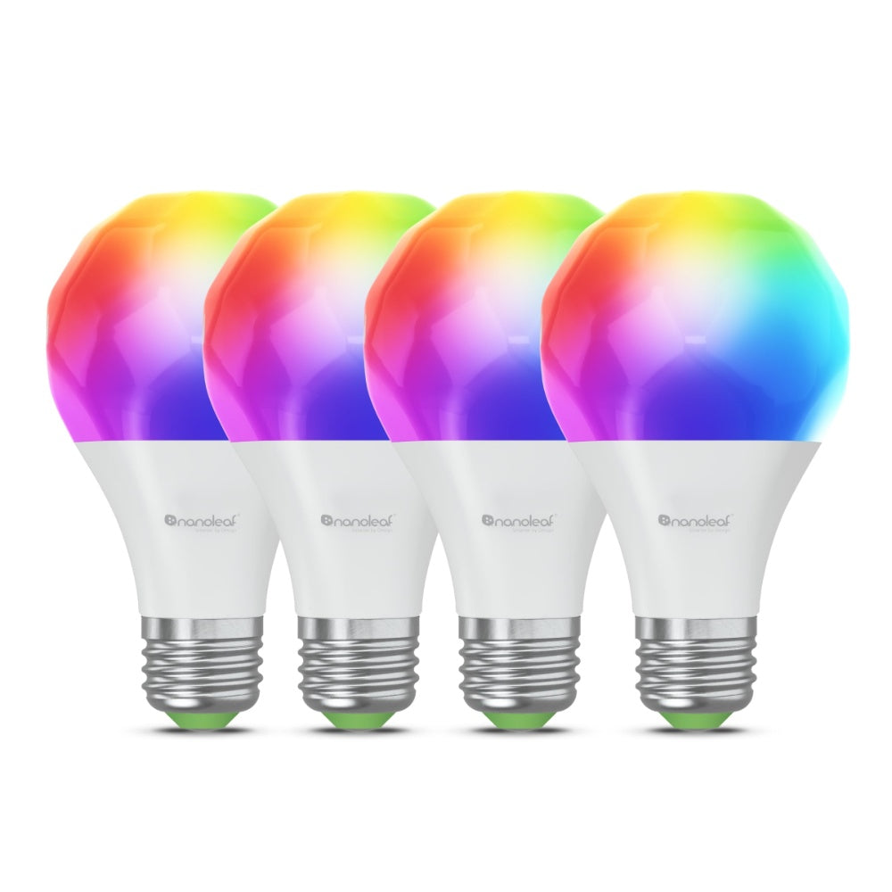 NANOLEAF Essentials Matter E27 Smart A60 Bulb 800Lm 2700K-6500K 220V-240V Wifi 4 Pack White