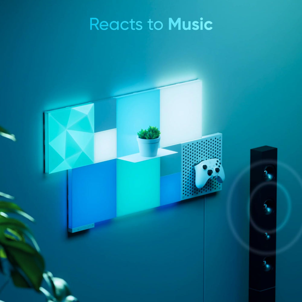 مجموعة إضافات مكعبات نانوليف للوحة التثبيت، عبوة واحدة، لون أبيض