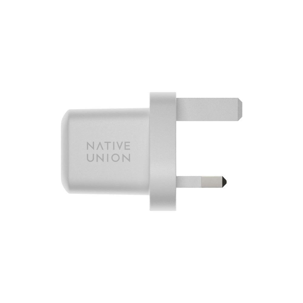 Native Union Wall Charger 30W + USB-C to C Cable 1.2M Bundle| GaN Charger w/ Fast Charging Cable, for Apple iPhone 15/Plus/Pro/Pro Max, iPad Air /Pro/Mini 13"/12.9"/11", Samsung S24/23 Ultra/+ - 2pk