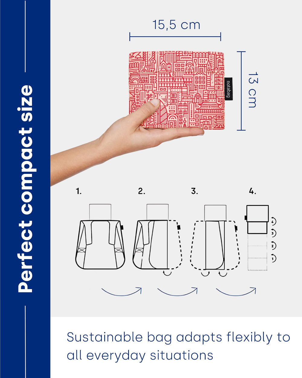 NOTABAG Hello World Multi-functional Original Bag - Rose/Red