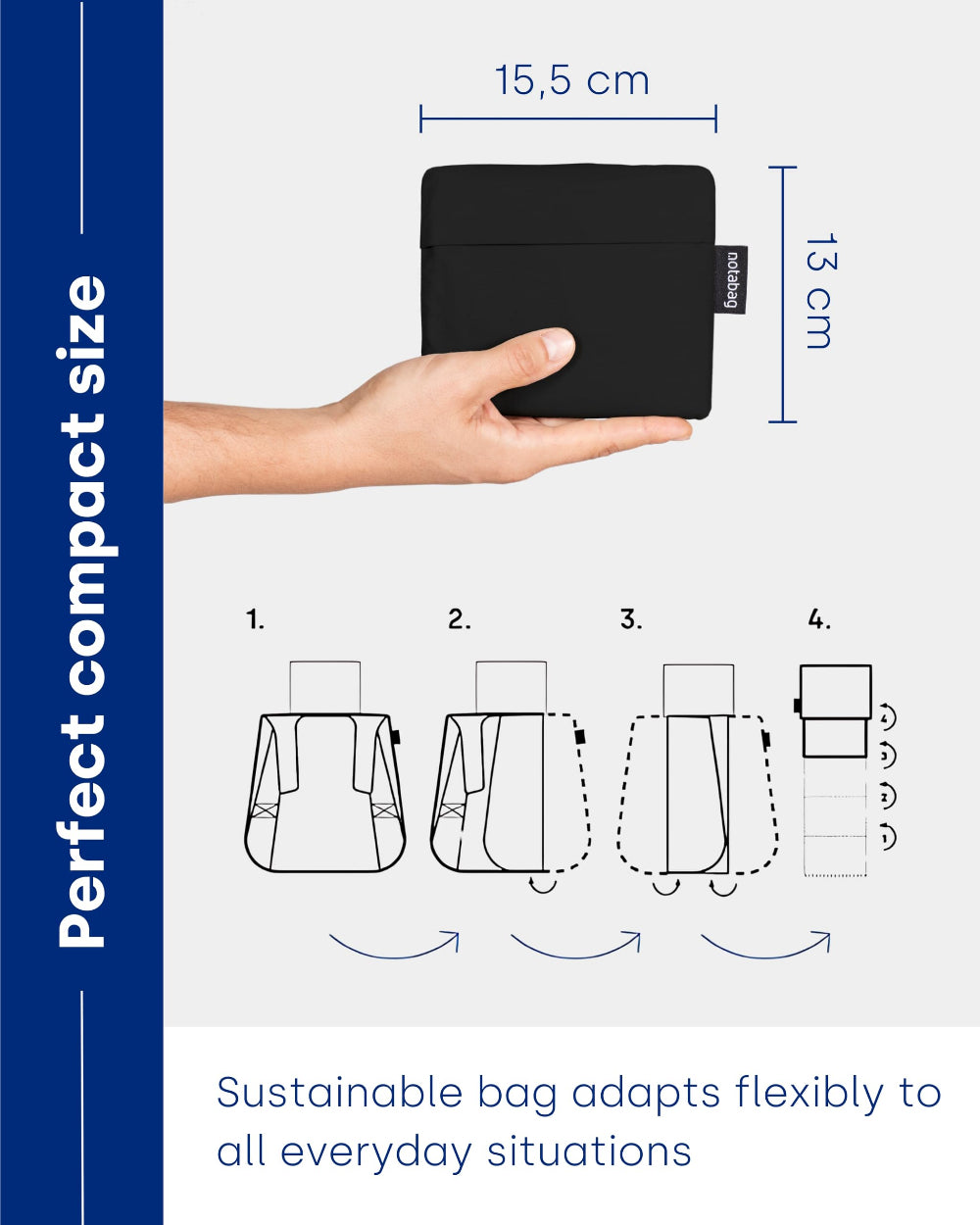 حقيبة نوتاباغ الأصلية متعددة الوظائف - أسود
