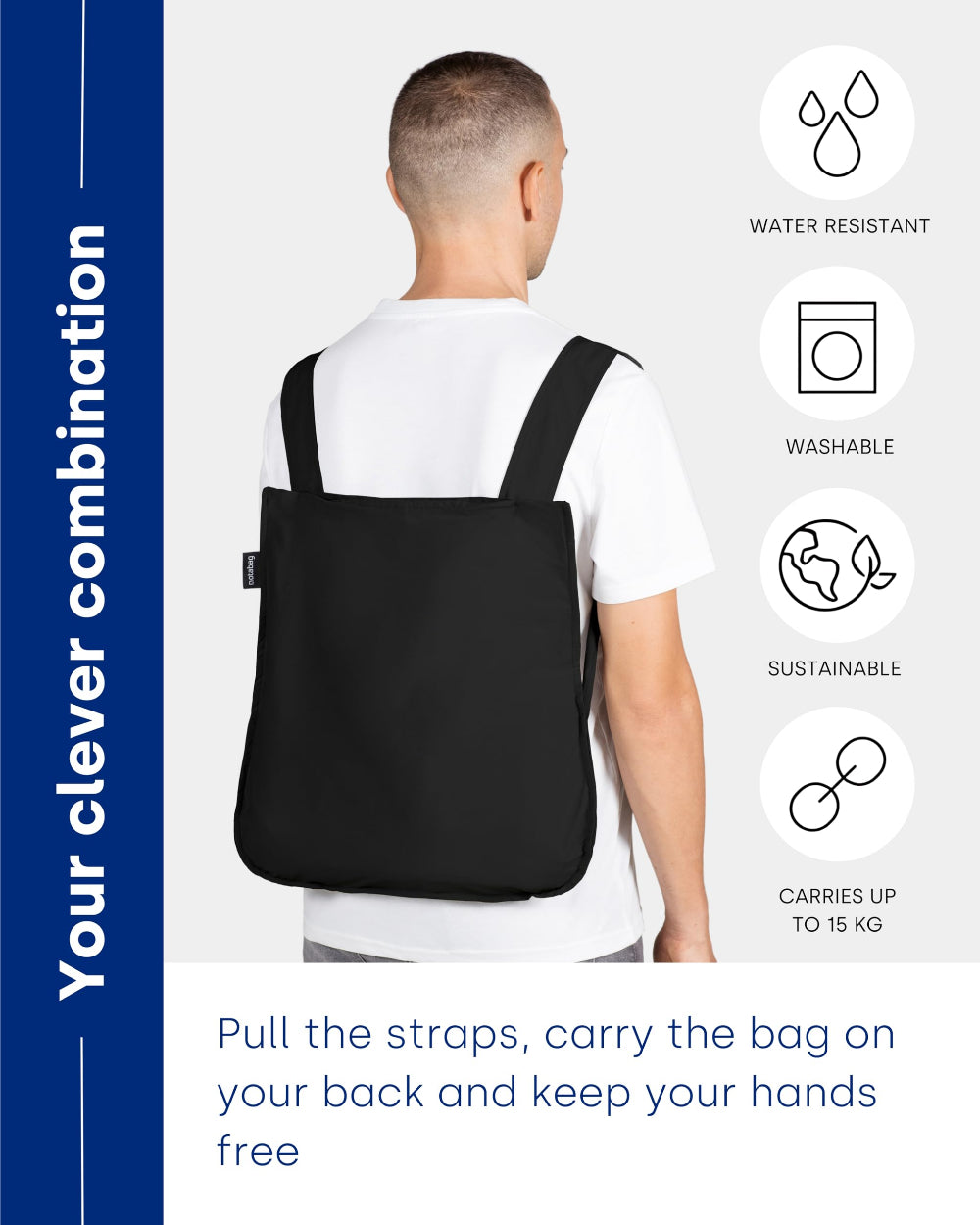 حقيبة نوتاباغ الأصلية متعددة الوظائف - أسود