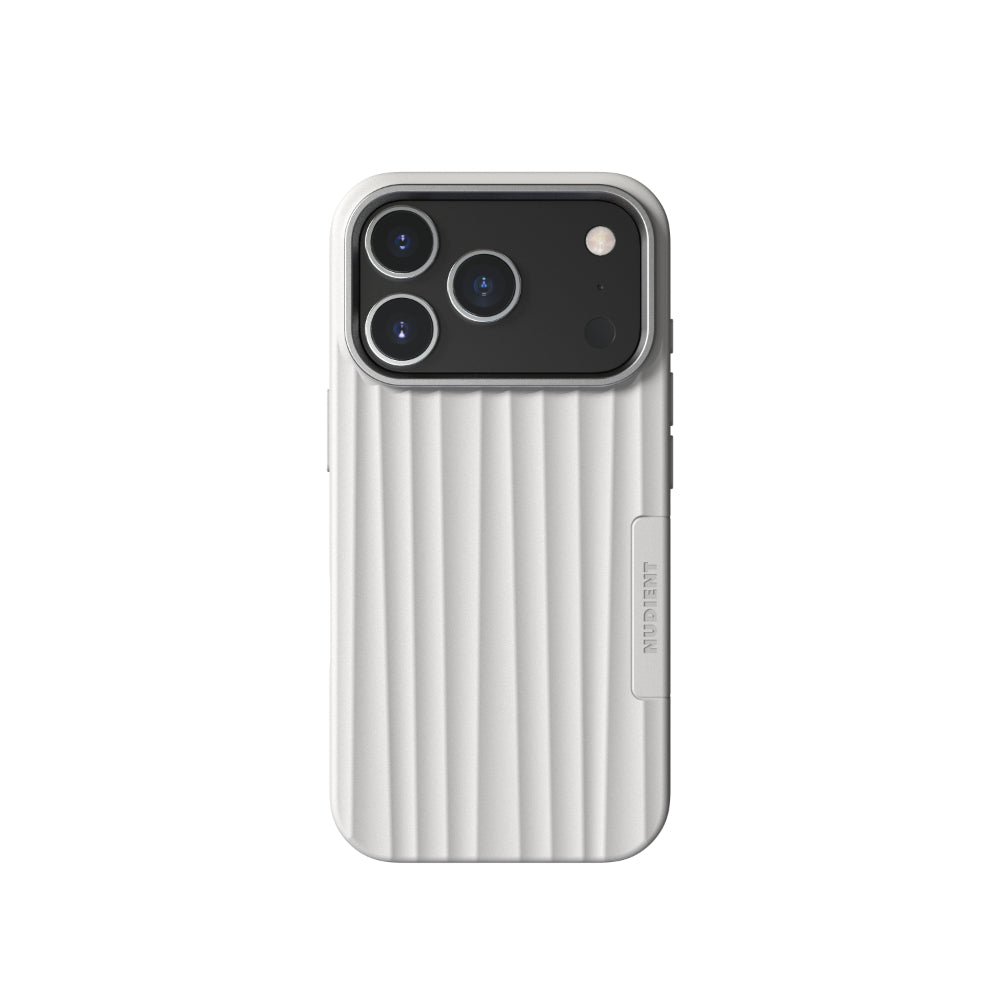 NUDIENT Bold Case for iPhone 18 Pro with MagSafe, Slim Protective Phone Case, 3mm Shock-Absorbing Cover, Raised Camera & Screen Protection, Wireless Charging Compatible, Chalk White