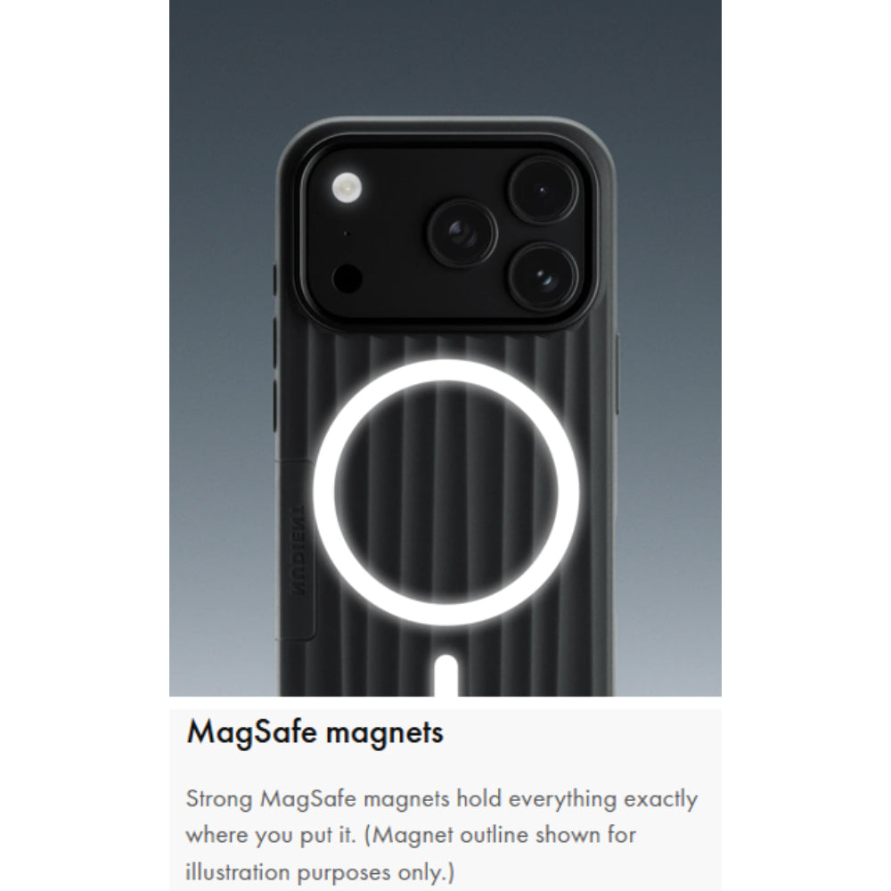NUDIENT Bold Case for iPhone 18 Pro with MagSafe, Slim Protective Phone Case, 3mm Shock-Absorbing Cover, Raised Camera & Screen Protection, Wireless Charging Compatible, Urban Grey