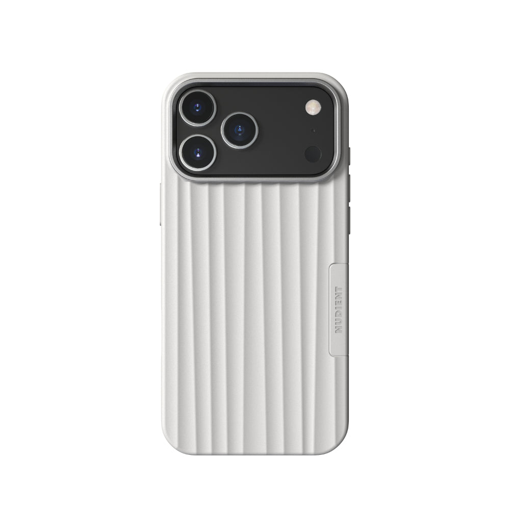 NUDIENT Bold Case for iPhone 18 Pro Max with MagSafe, Slim Protective Phone Case, 3mm Shock-Absorbing Cover, Raised Camera & Screen Protection, Wireless Charging Compatible, Chalk White