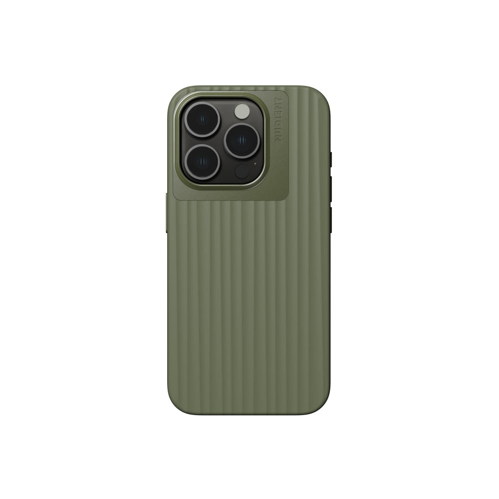 NUDIENT iPhone 15 Pro - Bold Case Charcoal - Olive Green