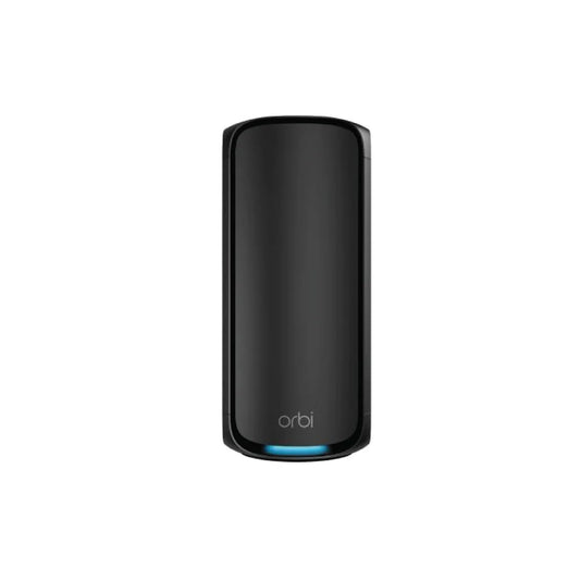 NETGEAR Orbi 970 Series Quad-Band WiFi 7 Mesh Add-on Satellite RBE970 - Works with Orbi RBE972S and RBE973S, Adds Coverage Up to 3,300 sq. ft., BE27000 Up to 27Gbps - Black
