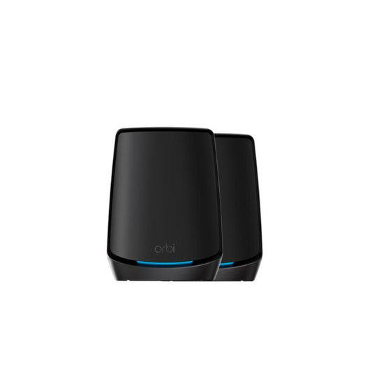 NETGEAR Orbi Tri-Band Mesh Wifi Wifi 6 Mesh 6Gbps 10 Gig Port 2-Pack Black
