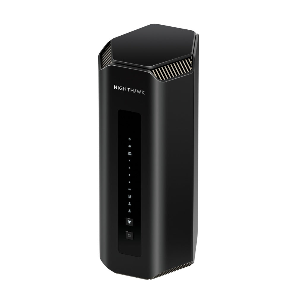 NETGEAR Nighthawk Tri-Band WiFi 7 Router (RS700S) - Security Features, BE19000 Wireless Speed (up to 19Gbps) – 10 Gig Internet Port - Covers up to 3,500 sq. ft., 200 Devices – 1-Year Armor Included