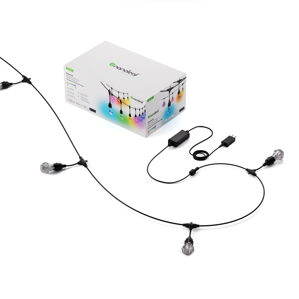 NANOLEAF 1D Outdoor String Lights Starter Kit 30M 40 Bulbs 24W 220-240V Uk