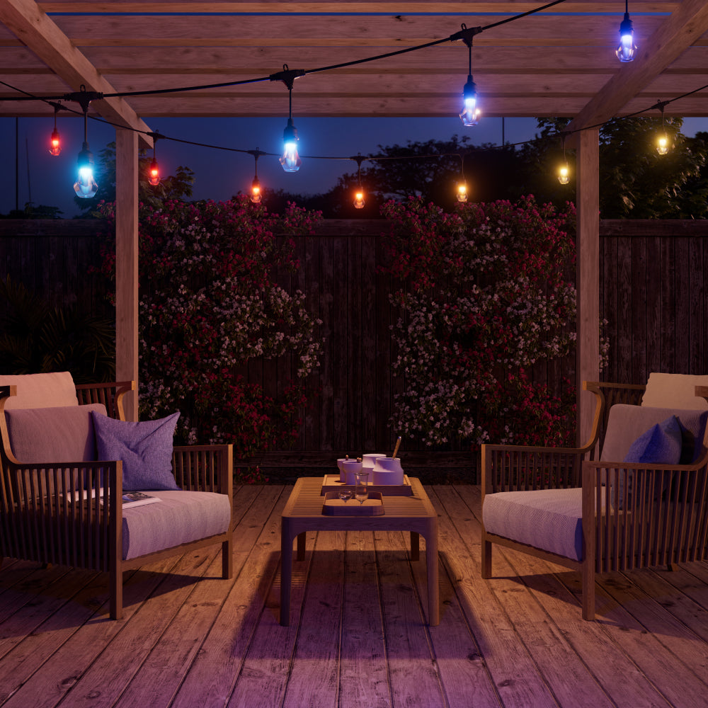 NANOLEAF 1D Outdoor String Lights Starter Kit 30M 40 Bulbs 24W 220-240V Uk