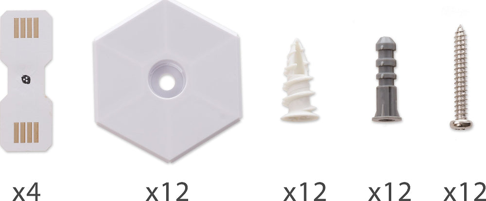 طقم تركيب NANOLEAF لألواح الإضاءة الخاصة بك للسقف أو الأسطح غير المستوية/المسامية - أبيض 