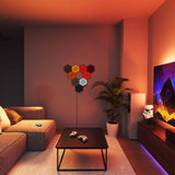 NANOLEAF Shapes Hexagons Ultra Black Expansion Pack - Smart WiFi LED Panel System w/ Music Visualizer - 3 Pack - Black - controller not included