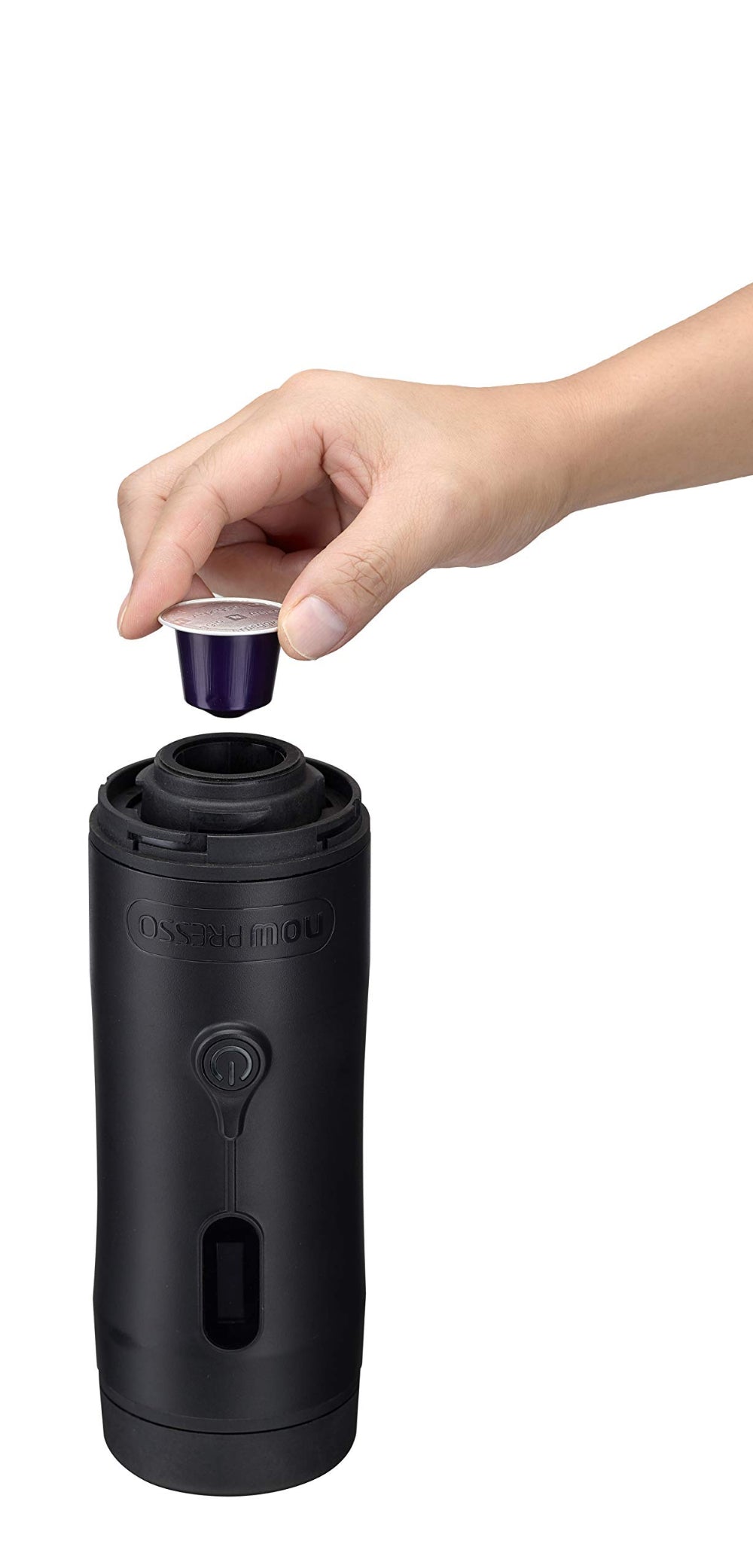 NOWPRESSO Machine Gold Plus 1-Button Rechargeable Portable Espresso Machine - Black