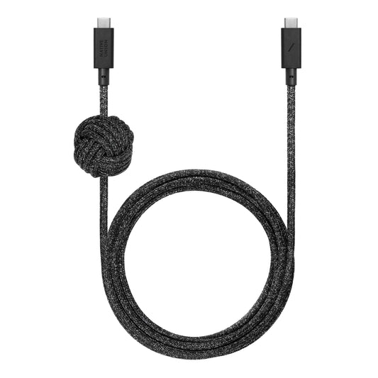 Native Union Anchor USB-C to USB-C Cable 240W| Ultra-Fast Extra-Long 3m/10ft Recycled Charging Cable, Rugged Heavy Duty Design, Adjustable Weighted Knot Design - Cosmos