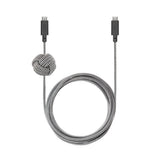 Native Union Anchor Cable 240W USB-C to USB-C 3m| Extra Long Charging Cable, for Bedside, Desktop, Away-from-the-Wall Charging, Zebra