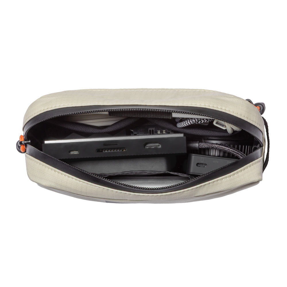 Native Union Active Organizer – Ultralight Tech & EDC Pouch, Water-Resistant Recycled Ripstop Fabric, Quick-Access Pocket, Exterior Loops, Travel & Everyday Carry Organizer - Sandstone