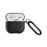 Native Union Active Case for Aipods Gen 4| Matte Silicone w/ Metal Clip for Attachment, Drop & Scratch Protection, Form-Fitting, Sleek and Stylish, Qi Wireless Charging Compatible - Black