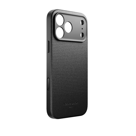 Native Union iPhone 17 Pro Max MagSafe Case ACTIVE 2.0, 10-Ft Drop Protection Premium Leather & TPU Cover Case, Slim & Thin, Raised Camera Bezel, Wireless Charging Compatible, Black