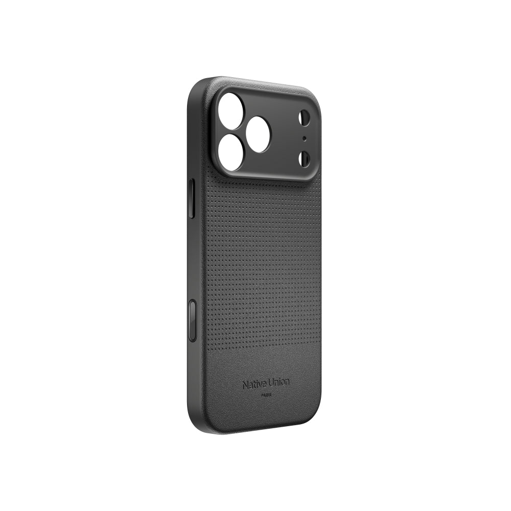 Native Union iPhone 18 Pro Max MagSafe Case ACTIVE 2.0, 10-Ft Drop Protection Premium Leather & TPU Cover Case, Slim & Thin, Raised Camera Bezel, Wireless Charging Compatible, Black