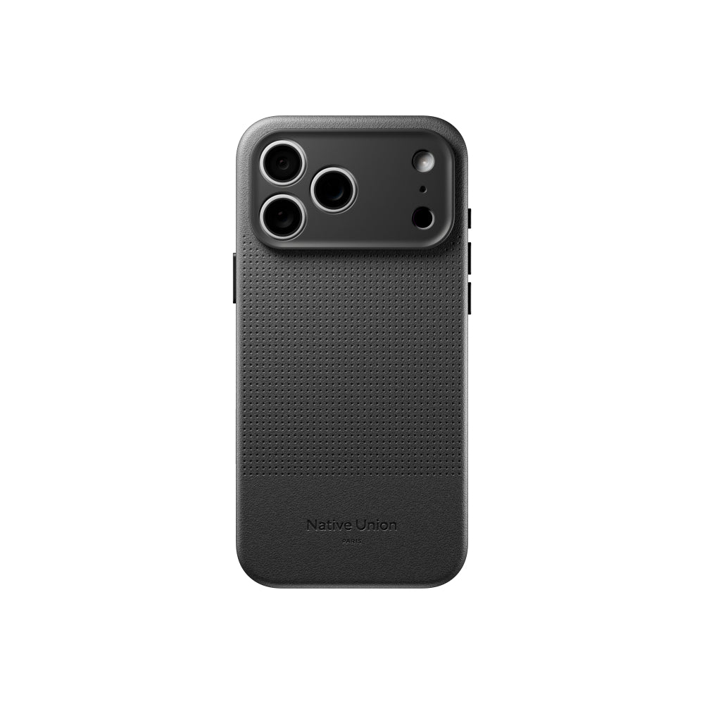 Native Union iPhone 18 Pro Max MagSafe Case ACTIVE 2.0, 10-Ft Drop Protection Premium Leather & TPU Cover Case, Slim & Thin, Raised Camera Bezel, Wireless Charging Compatible, Black