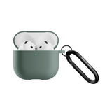 Native Union Active Case for Aipods Gen 4| Matte Silicone w/ Metal Clip for Attachment, Drop & Scratch Protection, Form-Fitting, Sleek and Stylish, Qi Wireless Charging Compatible - Slate Green