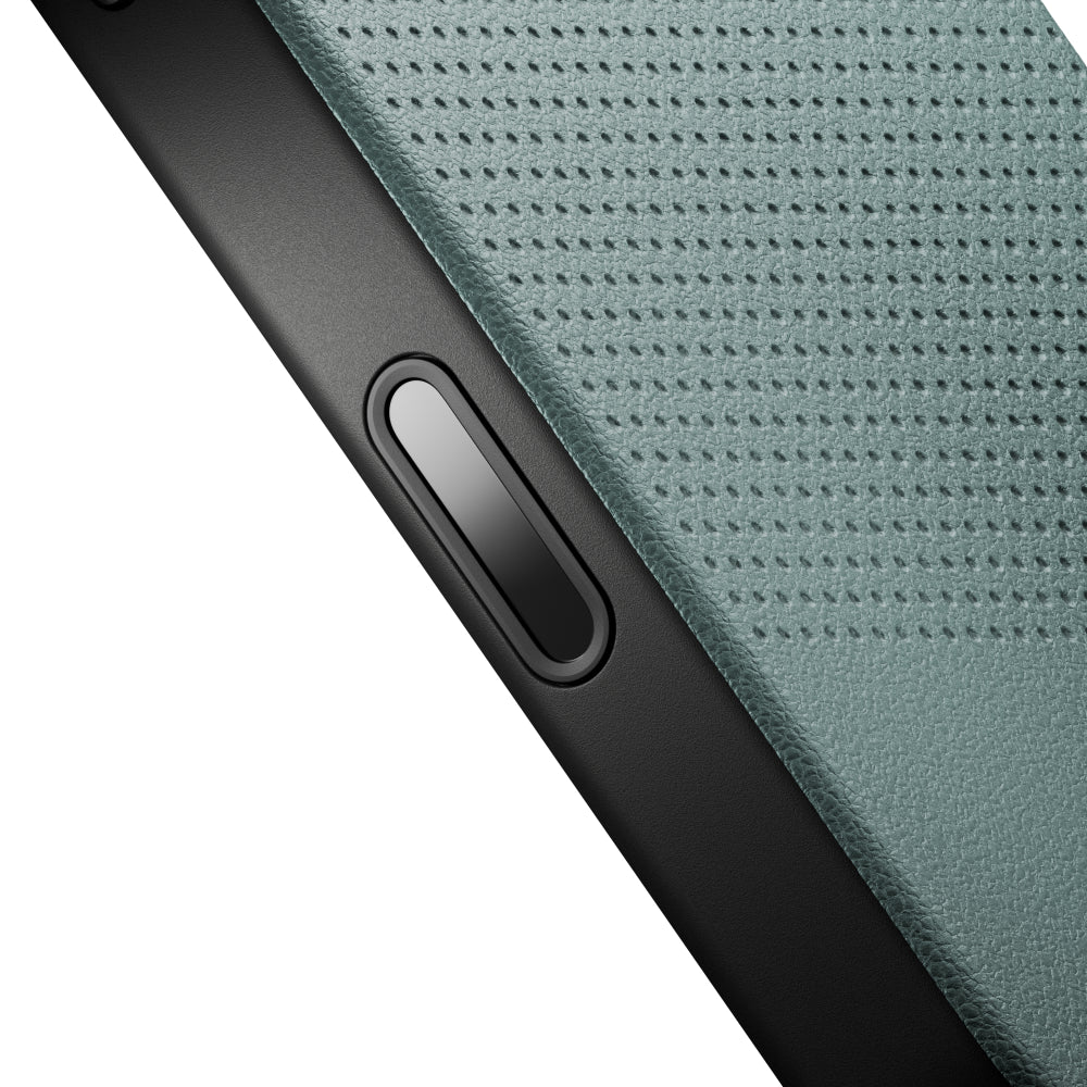 Native Union iPhone 18 Pro MagSafe Case ACTIVE 2.0, 10-Ft Drop Protection Premium Leather & TPU Cover Case, Slim & Thin, Raised Camera Bezel, Wireless Charging Compatible, Slate Green