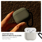 Native Union Active Case for Aipods Gen 4| Matte Silicone w/ Metal Clip for Attachment, Drop & Scratch Protection, Form-Fitting, Sleek and Stylish, Qi Wireless Charging Compatible - Sandstone